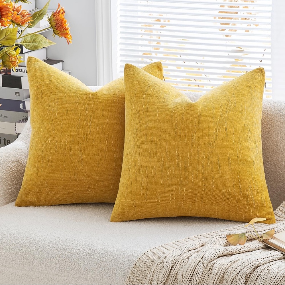 Millow.US Mustard Accent Pillows